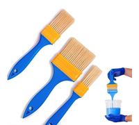 MEXRUMI 3 Pièces Set De Pinceaux Plats Ensemble De Pinceaux À Peindre Pinceau À Peindre Pinceau Lasure Peinceaux Pour Peinture Pinceau Large Pour Laques Huiles Et Peintures (25Mm 37Mm 45Mm)