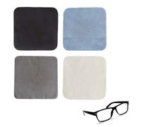 MEXRUMI 4 Pièces Lingettes Microfibre,Chiffon De Nettoyage Pour Lunettes,Chiffons De Nettoyages En Micro-Fibre,Essuie Lunette,Pour Nettoyer Lunettes Caméras Tablettes Téléviseur(4 Couleurs)