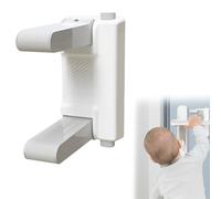 MEXRUMI Serrure De Poignée De Porte 1 Pièce Blanche Serrure De Porte Anti-Ouverture Serrure De Porte Anti-Bébé