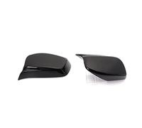 MEXWLOP 1 paire de caches rétroviseur latéraux noirs en fibre carbone, for, série 5 E60 E61 E63 E64 2004-2008 520i 525i 528i 528xi 530i Coque de rétroviseur(BLACK Black)