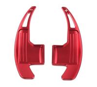 MEXWLOP 1 paire de palettes changement vitesse à direct en aluminium for volant voiture, for Ford, for Mustang, 2015 2016 2017 2018 2019 Remplacement des palettes de changement de vitesse(Rot)