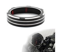 MEXWLOP 1 pièces anneau de garniture lunette jauge compteur vitesse en aluminium moto, for Harley, Davidson X350 2023 Bague de compteur de vitesse moto(Style A)