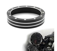 MEXWLOP 1 pièces anneau de garniture lunette jauge compteur vitesse en aluminium moto, for Harley, Davidson X350 2023 Bague de compteur de vitesse moto(Style B)