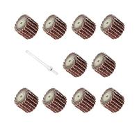 MEXWLOP 10PCS Abrasive Flap Discs for Rotary Tools, 3mm Shank Sanding Wheels, for 80/120/240 Grit Polishing Pads for Metal, Wood, and DIY Projects(120)