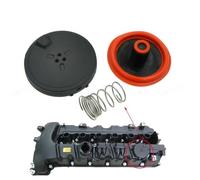 MEXWLOP 11127548196 Kit de réparation de Couvercle de soupape PCV de Culasse Neuf, for BMW, N53 E91 E92 E93 E60 E61 F10 F11 E63 E64 325i 328i 330i 330xi Couvercle de soupape PCV(1 PCS Cover)