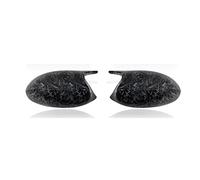 MEXWLOP 1pair Rear View Side Case Trim Style Car Rearview Mirror Cover, for, E87 E81 E82 E90 E91 E92 E93 Capuchon de couverture de rétroviseur d'aile de voiture(Forged Carbon Look)