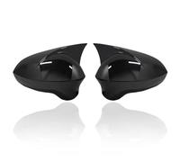 MEXWLOP 2 Pièces Caches de Rétroviseur Voiture Brillants Ibiza 6J 6P SC ST MPI TSI TDI Coupé Estate Hatchback 2008-2015, for Seat, MK4 Housses Remplacement Coque de rétroviseur(BLACK ABS Black)