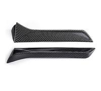 MEXWLOP 2x Car Rear Window Side Spoiler Lip Wing, for Seat, Leon 5F FR Mk3 MK3.5 Seden Trunk Splitter Aleron Becquet de vitre latérale arrière(BLACK Carbon Fiber Look)