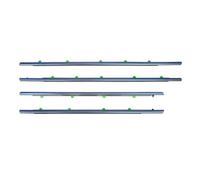 MEXWLOP 4 pièces for 2007-2016, for CRV, déclenchement de pression extérieure vitre par galvanoplastie Joint d'étanchéité pour vitres de voiture(2012-2016)