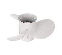 MEXWLOP 664-45949-02-El Hélice Hors-Bord for Bateau Marin 9 7/8 x 13, for Yamaha, 20-30 CV, Rotation à Droite, 3 pales, Blanc Hélice de Bateau