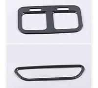 MEXWLOP Accessoires d'intérieur de style de voiture Accoudoir Siège arrière Sortie d'air Grille de protection Panneau Garniture, for Haval, F7 F7X 2019 2020 Garniture de ventilation(Steel Matte)