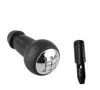 MEXWLOP Adaptateur de levier de levier de vitesse à 5 vitesses for Peugeot, 106107205206306406307308 3008, for Citroën, for Picasso C1 C2 Pommeau de levier de vitesse(BLACK Knob and Adapter)
