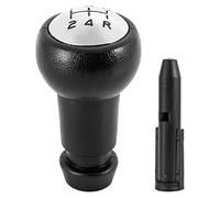 MEXWLOP Adaptateur de levier de levier de vitesse manuel à 5 vitesses, for citroën, C2 C3 C5 C4L, for Peugeot, 206 306 307 308 406 605 Pommeau de levier de vitesse(BLACK With Adapter)