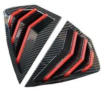 MEXWLOP Autocollant for Cache de vitre arrière à persiennes, for Mazda, for 3 Axela Hatchback 2019-2022 Superposition de persiennes d'aération latérales d(Black Carbon)