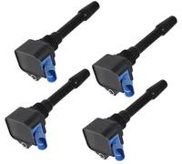 MEXWLOP Bobine d'allumage Bobines, for Fiat, for 500l, for 500x, for Doblo, for Linea, for Tipo Accessoires 55270223 Pack de bobines Bobine d'allumage(BLACK Rear right)