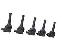 MEXWLOP Bobine d'allumage de moteurs 5 pièces 91256016 91256010 bobine voiture, for VOLVO, for C70, for S70, for XC70, for XC90, for S60 2.5L L5 Bobine d'allumage
