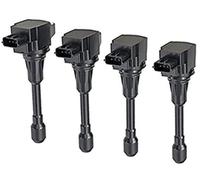 MEXWLOP Bobine d'allumage de moteurs, for NISSAN, for Altima, for Pathfinder, for Sentra 22448ED000 22448-JA00A 22448-JA00C 4 pièces bobines voiture Bobine d'allumage