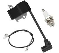 MEXWLOP Bobine d'allumage de rechange for Sti-hl FS75 FS80 FS85 FC85 HT70 HT75 HL75 HL75K HS75 HS80 HS85 KM85 Taille-haie Taille-haie Scie à perche remplace 4137 400 1350, avec bougie d'allumage Bobin