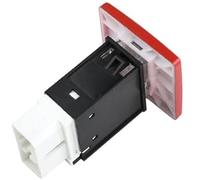 MEXWLOP Bouton de commande des feux détresse clignotants, for Iveco 500388626 234029 Interrupteur de danger du tableau de bord