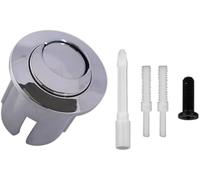 MEXWLOP Bouton poussoir à double chasse, tiges filetées de Style | demi-lune, corps court chromé AH0001800R 822043001, pour citerne Roca D2D