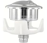 MEXWLOP Bouton poussoir chromé à double chasse d'eau pour toilettes | pour Siamp, pour modèle pour Optima 50, solution de bricolage rapide et facile