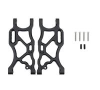 MEXWLOP Bras de Suspension inférieur arrière en métal, 2 pièces, for ARRMA 1/7, Violation sans Limite 6S 1/8, for Typhon RC, Mise à Niveau Voiture Bras de Suspension(Schwarz)
