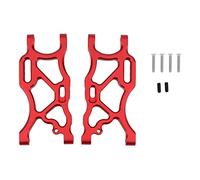 MEXWLOP Bras de Suspension inférieur arrière en métal, 2 pièces, for ARRMA 1/7, Violation sans Limite 6S 1/8, for Typhon RC, Mise à Niveau Voiture Bras de Suspension(Rot)