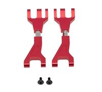 MEXWLOP Bras de Suspension supérieurs Avant et arrière en Aluminium, 2 pièces, for 1/10, for Redcat, for Blackout XTE SC XBE (Pro), Mise à Niveau, Accessoires Bras de Suspension(Rot)
