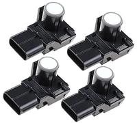 MEXWLOP Capteur PDC de Voiture 4 pièces Aide au stationnement Secours Inverse, pour Lexus 89341-48010 capteur de stationnement inversé(White)