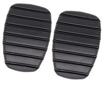 MEXWLOP Couvercle de pédale frein et d'embrayage voiture, for Renault Couvre-pédale de voiture(BLACK 2Pc)