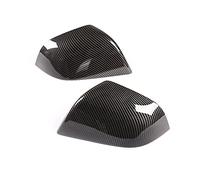 MEXWLOP Ensemble de 2 pièces couverture rétroviseur voiture en Fiber carbone, for Tesla, modèle 3 2017-2019 Capuchon de couverture de rétroviseur d'aile de voiture(Carbon Fiber)