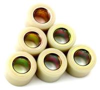 MEXWLOP Ensemble de poids rouleau variateur 6 pièces 7 g 11 12 13 16 Modèles 20 x 15 mm Compatible avec 125 cc, 150 et 200 Poids de la poulie du scooter électrique(BLACK 20x15mm 16g)