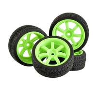 MEXWLOP Éponge d'insertion de Roue pneus Vitesse 4 pièces, for HSP, for HPI, 1/10 1:10 Voiture Tourisme RC 9005 - 6091 Pneus Haute adhérence pour télécommande(9005G-6091)