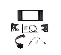 MEXWLOP Fascia Double Din, for, Série 5 E53 E39 Radio DVD Panneau Stéréo Tableau de Bord Kit Garniture Cadre avec Faisceau Câblage Antenne Adaptateur d'Antenne Garniture Audio pour Voiture(173X98 mm)