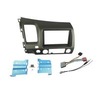 MEXWLOP Fascia Radio Double Din, for Civic, Kit de réaménagement du Panneau stéréo DVD, d’Outils for Habillage, Cadre, Fil Lunette, Faisceau ISO Garniture Audio pour Voiture(S173X98mm)