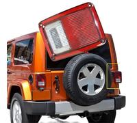 MEXWLOP Feux arrière gauche/droit for Jeep 2007-2017, ensemble de feux à lentille rouge clair, clignotants, freinage Ensemble de boîtier de feu arrière de camion(Right)