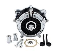 MEXWLOP Filtre d'admission de filtre à Air pointe Turbine, for Harley, Twin Cam EVO Touring Road King Street Glide Softail FXST Dyna FXR 1993 - 1999 Remplacement du filtre à air de moto(C)