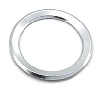MEXWLOP for BMW, série X1/X3/X5/X6 1/3/4/5/7, 1 pièce de décoration Volant Voiture, Accessoires d'autocollants Couverture Circulaire Autocollant pour Volant(Silver)
