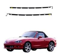 MEXWLOP For Miata MX5 1990-2005 Na01-58-810f Na01-59-810f Garniture de fenêtre voiture, garniture ceinture extérieure, 4 pièces Joint d'étanchéité pour vitres de voiture