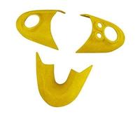 MEXWLOP for Mini, Cooper série F F54 F55 F56 F57 F60, pièces intérieures en Daim, Autocollant de Garniture Panneau Volant Voiture Autocollant pour Volant(Yellow)