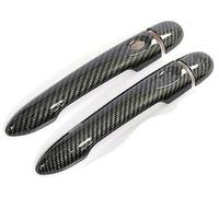 MEXWLOP, for Renault, Clio IV Clio 4 Lutecia 2012-2019 Couvercle de poignée de Porte de Voiture en Fibre de Carbone Brillant 2013 2014 2015 Couvre-poignée de Porte en Fibre de Carbone(Black Carbon 0k