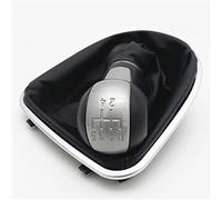 MEXWLOP , for Seat, for Altea for Leon II for Toledo III 2004-2012 Pommeau de levier de vitesse manuel levier de levier stylo guêtre en cuir housse collier Pommeau de levier de vitesse(BLACK 5 Speed)