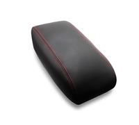 MEXWLOP For Toyota, 4Runner 1996 1997 1998 1999 2000 2001 2002 Microfibre Cuir Intérieur Contrôle Central Accoudoir Boîte Couverture Autocollant Garniture Housse d'accoudoir(Black with red line)