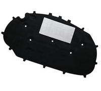 MEXWLOP For VW, for Golf, 6, for Golf, 6 GTI Capot Avant Moteur Coussin D'isolation Acoustique Coton Couverture Insonorisée Tapis D'isolation Thermique Thermique Bouclier thermique du moteur(Schwarz)