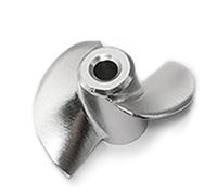 MEXWLOP Hélice en Aluminium CNC à Deux pales, diamètre intérieur 29MM/39MM, 4MM/5MM, for modèle de Bateau réaction dédié RC, Accessoires Bricolage Hélice Marine à Forte poussée(Dia. 39mm ID5mm)
