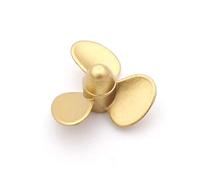 MEXWLOP Hélice en métal for Bateau RC, 3 pales M4, Arbre de 4mm, Accessoire immergé 20 à 50mm, for échelle , remorqueur pêche Marine Hélice Marine à Forte poussée(1PC D30mm Left Hand)