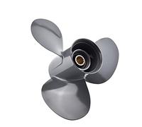 MEXWLOP Hélice Hors-Bord 35 CV 40 CV 50 CV 60 CV 11 3/8 * 12 Moteur de Bateau Vis en Alliage d'aluminium 3 Lames 13 cannelures Pièce de Moteur Marin Hélice de Bateau