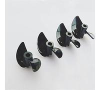 MEXWLOP Hélice PC à 2 pales, Trou d'arbre de Palette Semi-immergé 3mm/4mm, for modèle Bateau électrique RC Dia 30mm 32mm 34mm 36mm 38mm 4 pièces Hélice Marine à Forte poussée(4pcs Dia 36mm)