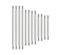 MEXWLOP Jeu de maillons Suspension Robustes en Acier Inoxydable, 12 pièces, Direction Servo, Chenille 1/10 RC, for Traxxas, for TRX-6 G63 6x6 Bras de Suspension
