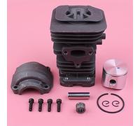 MEXWLOP Kit de boulons Base casserole moteur Piston cylindre 40mm, for Husqvarna 137 141 142 136 pièce rechange tronçonneuse 530069941 Kit piston pour tronçonneuse